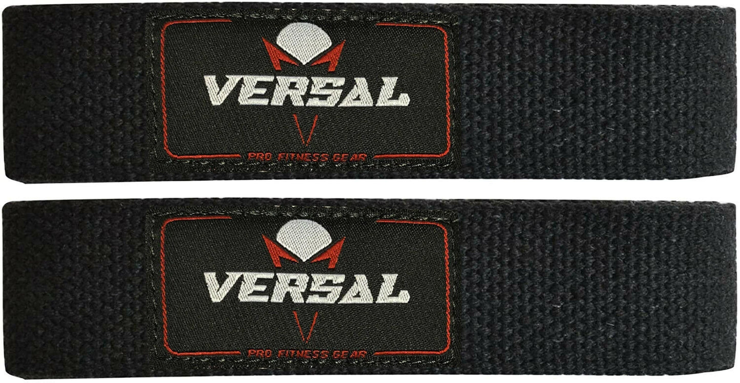 Padded Weight Lifting Training Gym Straps Hand Bar Wrist Support Wrap Black