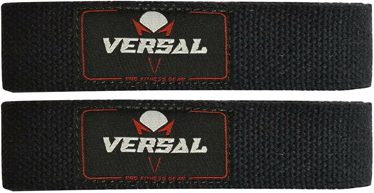 Padded Weight Lifting Training Gym Straps Hand Bar Wrist Support Wrap Black